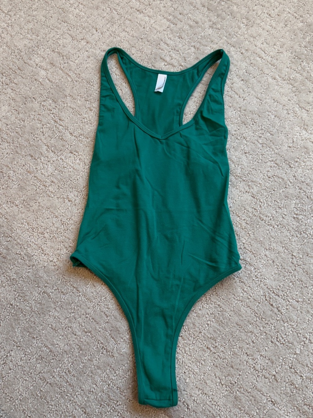 American Apparel Racerback Bodysuit, Women's Size Small